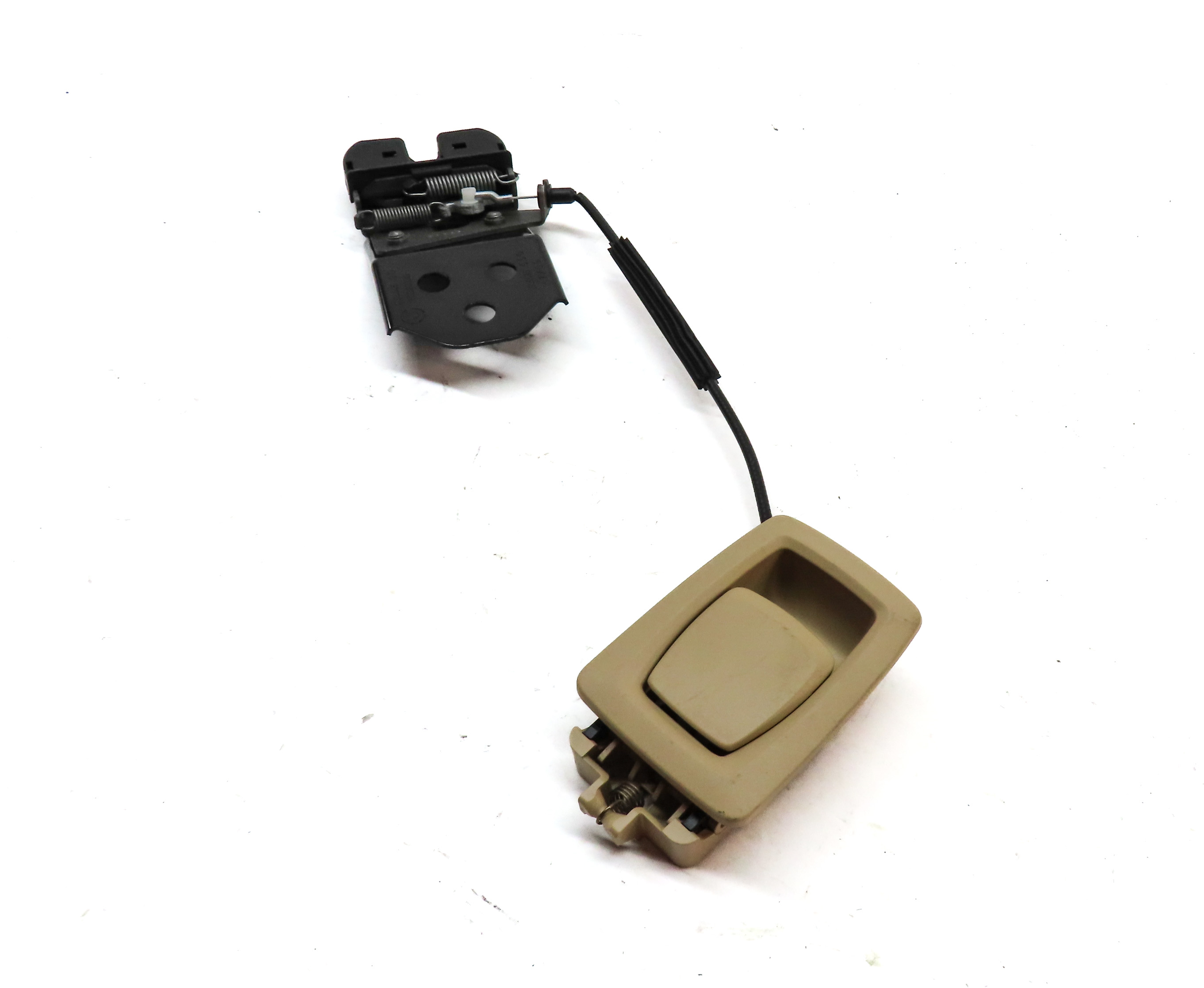 2010 BMW 535IGT (F07) REAR LEFT SEAT BACK RELEASE LATCH HANDLE LEVER (Beige) — exact item pictured